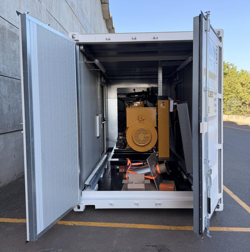 Container 20 pieds pour groupe électrogène terminé en atelier avant expédition